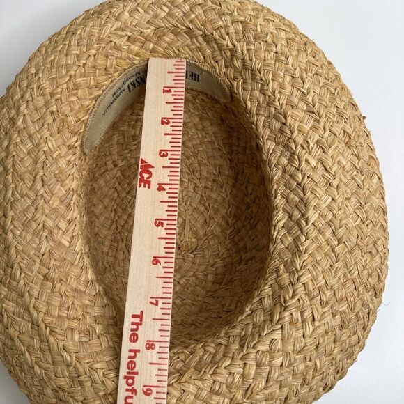 Helen Kaminski Classic Raffia Straw Hat Blue Ribbon Bow Sun Hat Australia main image 6